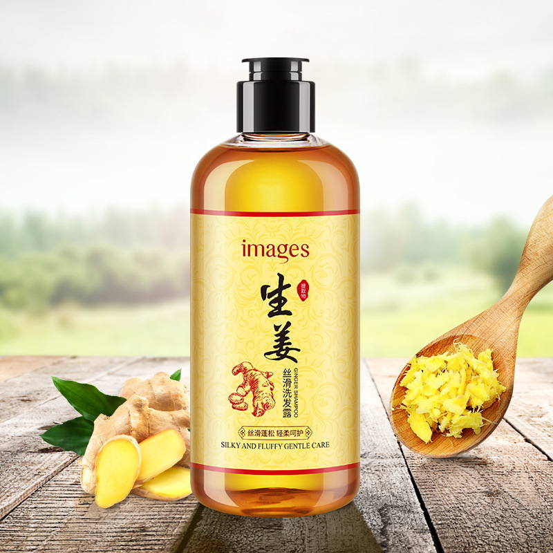 Imagen belleza jengibre sedoso champú de limpieza profunda cabello suave Champú hidratante productos genuinos al por mayor