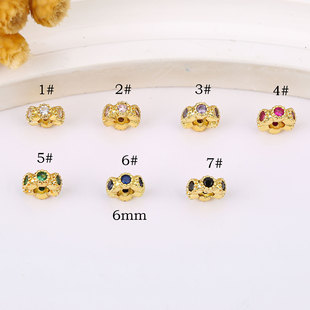 18K����ɫ�ʯ���܇݆�AȦ�����朴����ִ��ֹ��|Ƭdiy�Ʒ