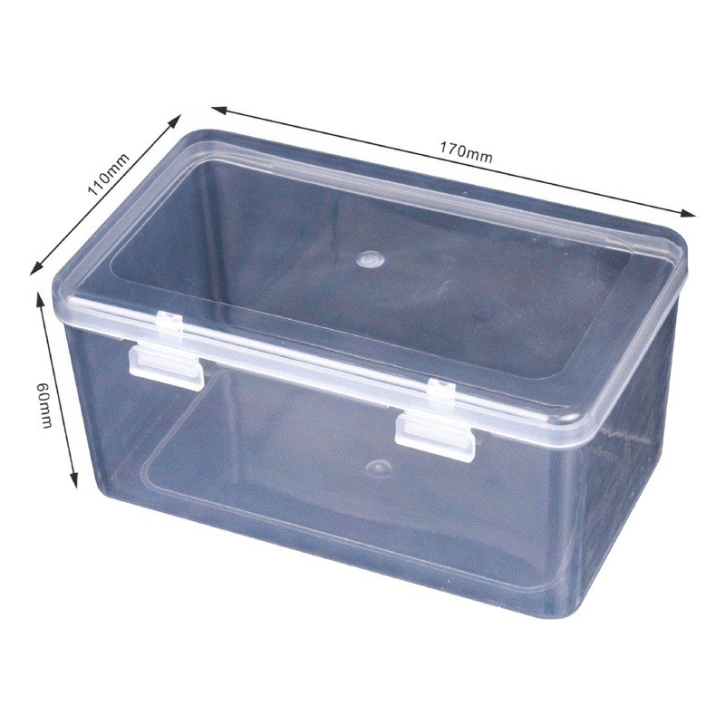 Fabricante de Shenzhen, Caja de Plástico Transparente Rectangular, Caja de Empaque de Plástico con Doble Hebilla, Caja de Almacenamiento de Polvo para Suministros Médicos, Personalizable
