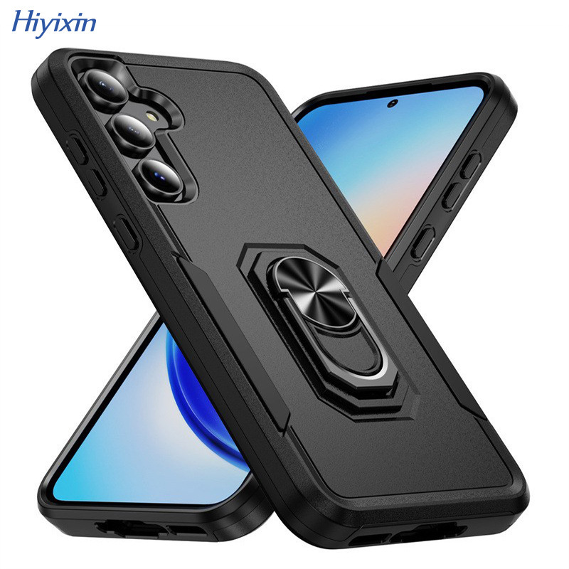 Suitable for Samsung S25 Ultra Trailblazer Ring Bracket Phone Case Samsung S24 Car Magnetic Armored Case