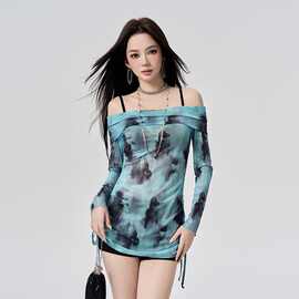 泳衣女性感少女吊带三件套小胸钢托聚拢小清新遮肚子度假温泉泳装