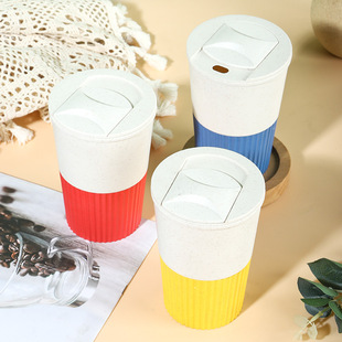 400ml High-Looking Student Direct Drinking Coffee Cup Plastic Cup Coke Milk Tea Cup Portable Tumbler Ins Engraving