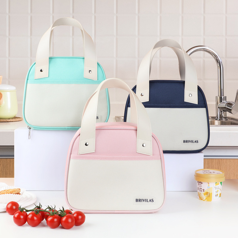 Bolsa de almuerzo portátil de gran capacidad bolsa de aislamiento de almuerzo de trabajador de oficina bolsa de almuerzo de estudiante bolsa de almacenamiento de caja de Almuerzo