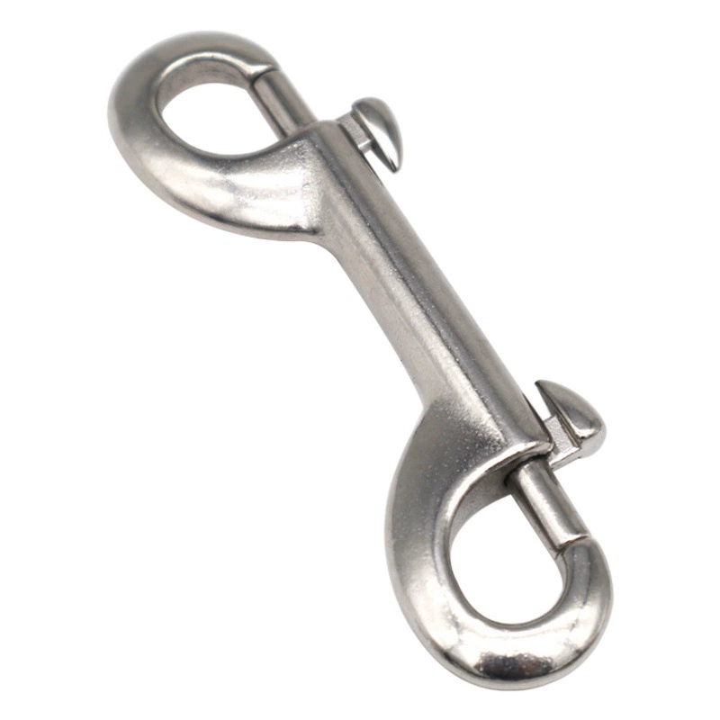 316 из нержавеющей стали с двойной головкой пружинный крючок B Тип крючок собачья цепь голова подводный поток крюк Открытый Дайвинг быстросъемный крючок аксессуары
