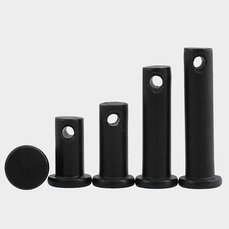 厂家供应 发黑平头带孔销轴 T型销轴 定位销 插销子销