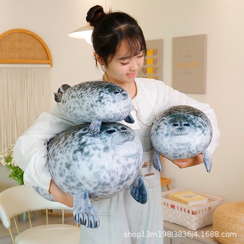 【イベント限定価格】国境を越えた売れ筋シミュレーションかわいいアザラシ人形枕母子シリーズは柔らかく肌に優しいです|undefined