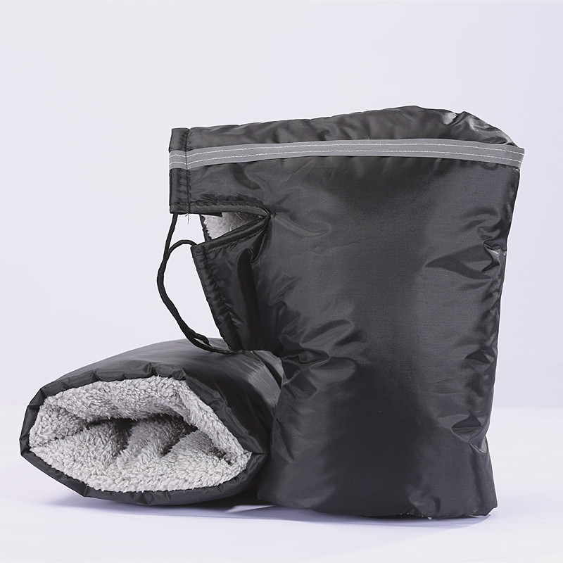 반사 스트립이 있는 순수한 검정색(두꺼운 입 버전)