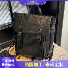 大容量バッグ2025新作レトロ多用途リュックサック女性用ハンドバッグ韓国風スクールバッグ高級感外出用バックパック
