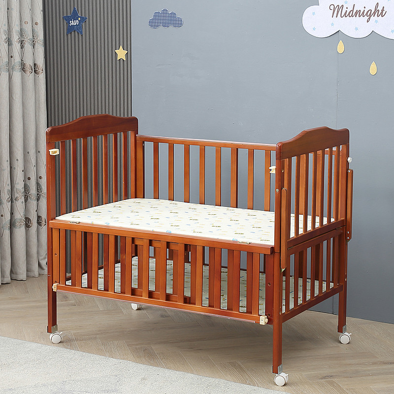Cuna de madera con espacio de almacenamiento image 4