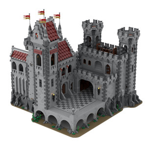 Moc-143001 Large Castle Ii Fortress with High-Fidelity Interior 10007 Particles