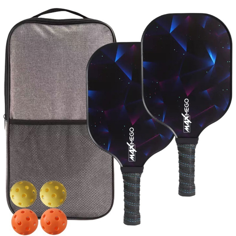 Cross-Border Exclusive Supply: Fiberglass Pickleball Racket Set for Outdoor Sports, Beach Racket, Beginner Set for Children