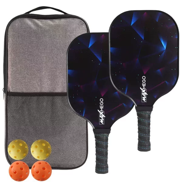 Cross-Border Exclusive Supply: Fiberglass Pickleball Racket Set for Outdoor Sports, Beach Racket, Beginner Set for Children