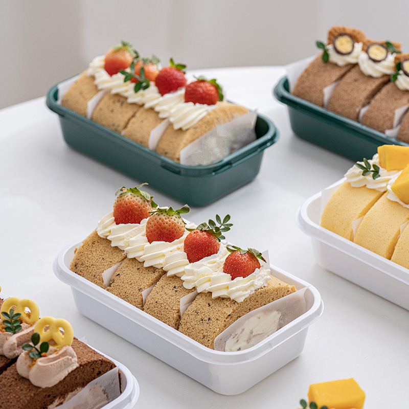 蛋糕卷包装盒瑞士卷装梦龙蛋糕盒子甜品打包烘焙抱抱卷桃酥毛巾卷