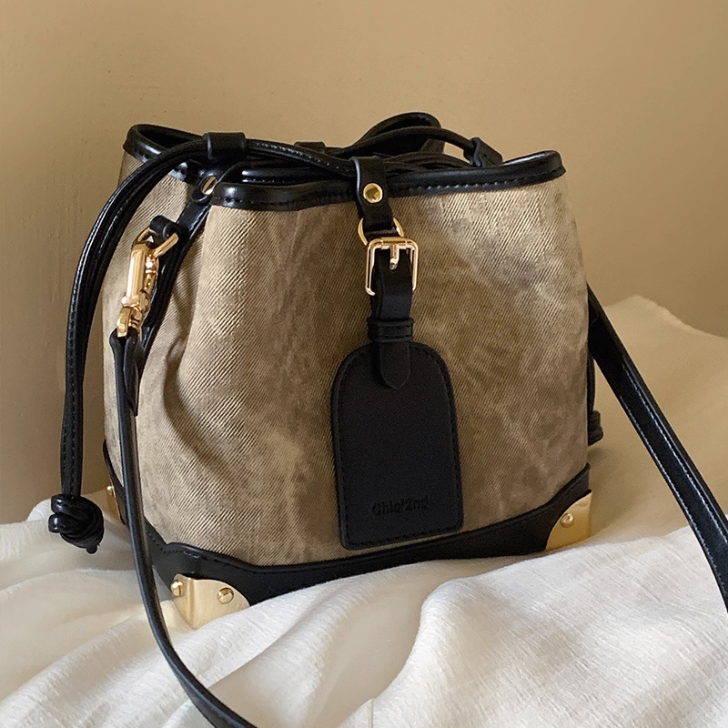 Nanfeng Chio2nd Ölgemälde Pavilion Bucket Bag Damen 2024 Neuer Stil High-End Western Style Single Shoulder Crossbody Bag_voghion.com