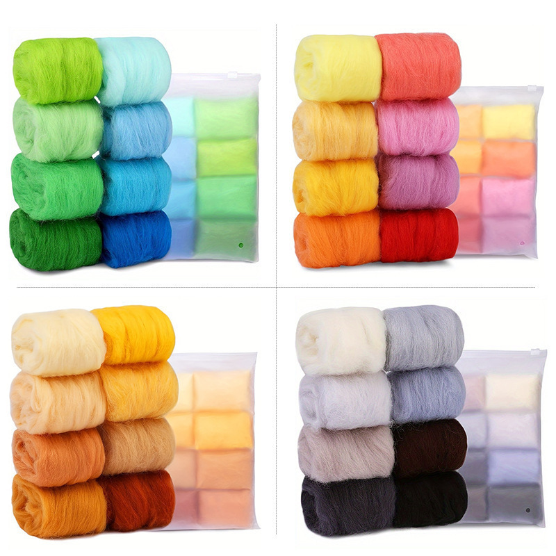 Manufacturer Wholesale Spring, Summer, Autumn, and Winter Series of Colorful Wool Strips, Delicate and Soft Wool Felt for Crafts, in Stock Manufacturer Wholesale Spring, Summer, Autumn, and Winter Series of Colorful Wool Strips, Delicate and Soft Wool Felt for Crafts, in Stock