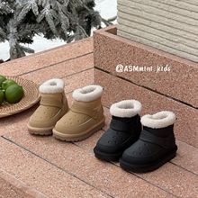 儿童雪地靴2025冬季新款宝宝户外防水棉靴男童女童加厚保暖短靴