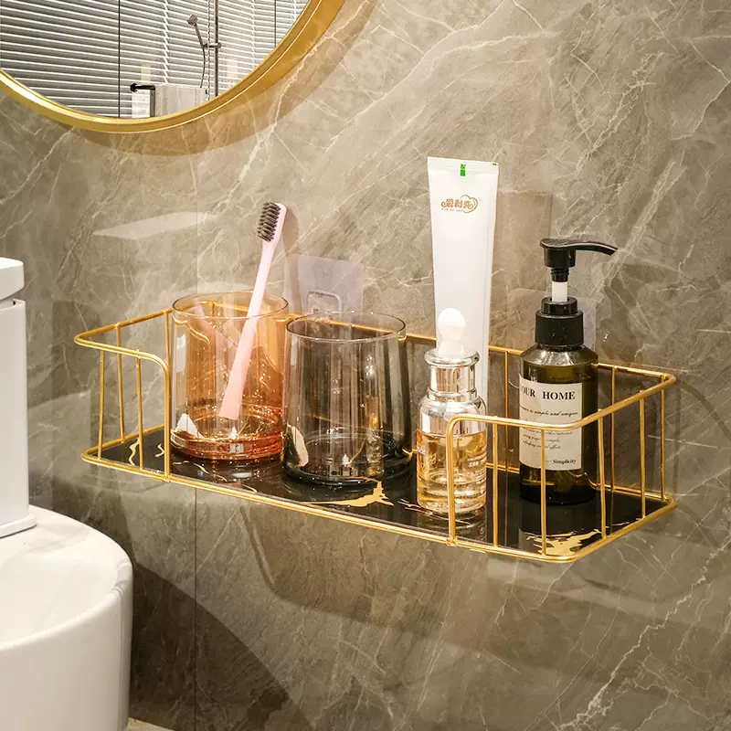 墙上置物架床头免打孔宿舍床上挂墙壁挂收纳书架床边上铺架子储物