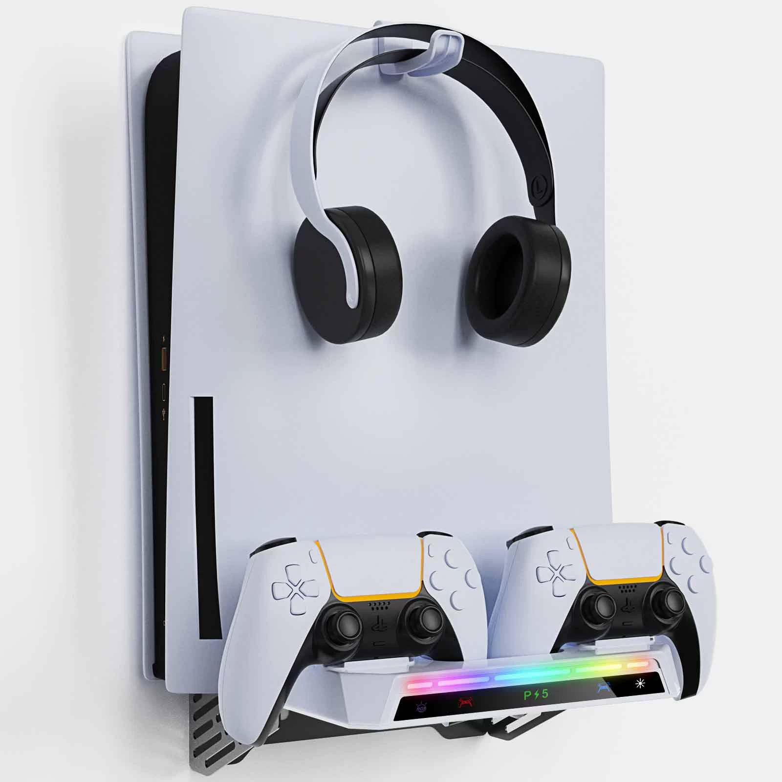 PS5 SLIM/PS5 host universal wall bracket PS5 handle seat full headset