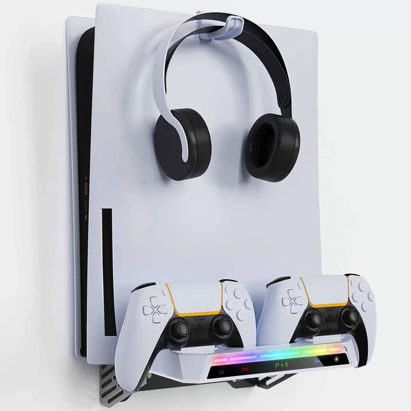 PS5 SLIM/PS5 host universal wall bracket PS5 handle seat full headset