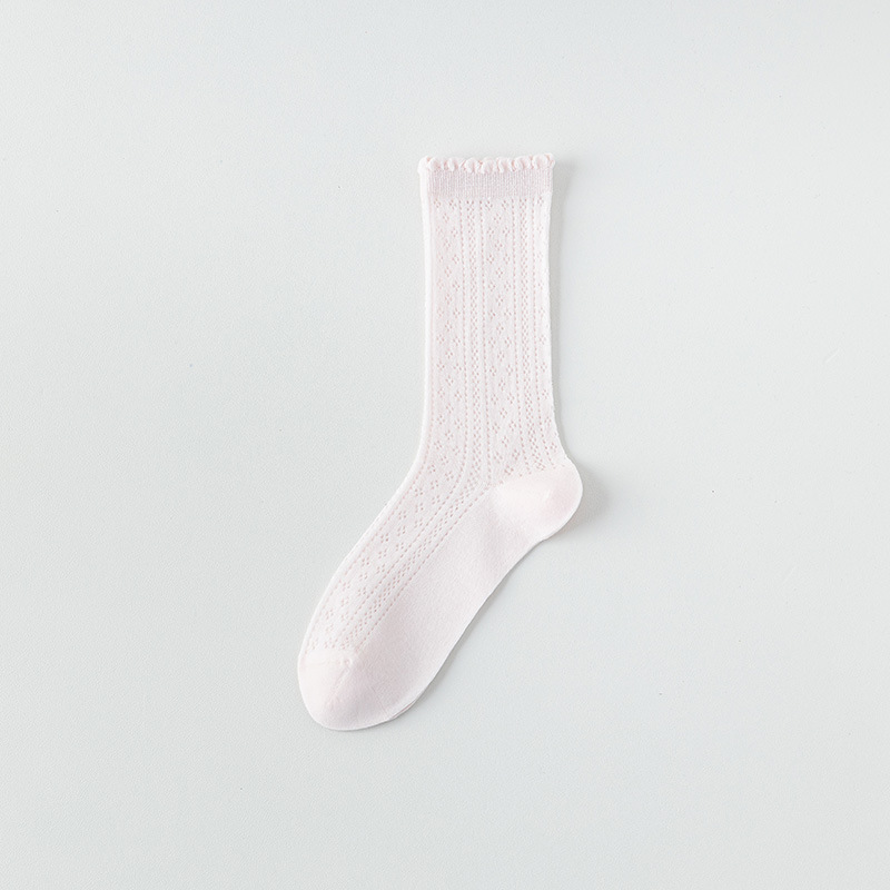 Calcetines de Tubo Medio de Malla para Mujer de Algodón, Transpirable para Verano image 11