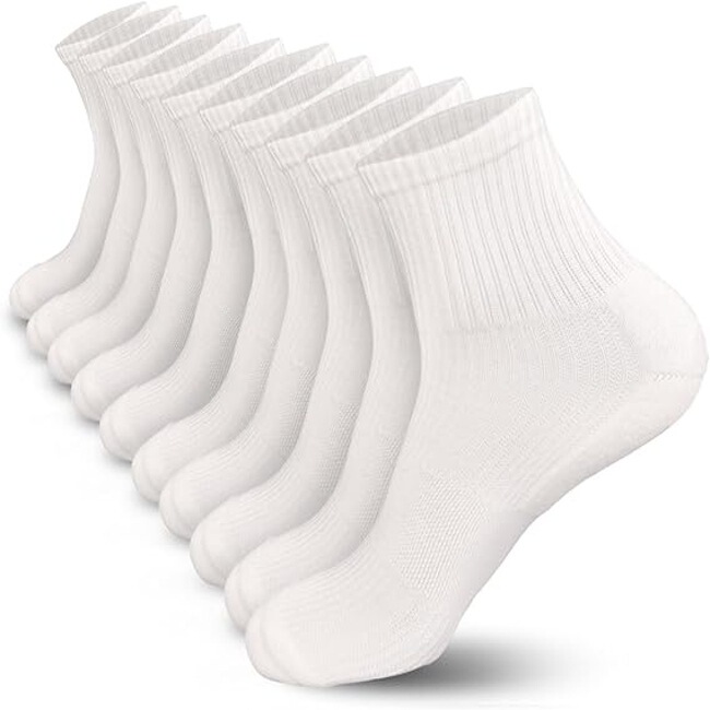 Men's Cushioned Quarter Socks, Breathable Cotton Ankle Socks, Seamless Toe, Odor Control, Arch Support Men's Cushioned Quarter Socks, Breathable Cotton Ankle Socks, Seamless Toe, Odor Control, Arch Support