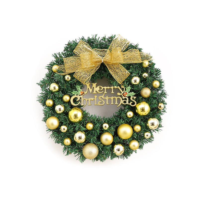 Cruz-frontera Amazon popular guirnalda de Navidad de ratán 40/50/60cm Navidad decorativa Garland puerta colgante escena
