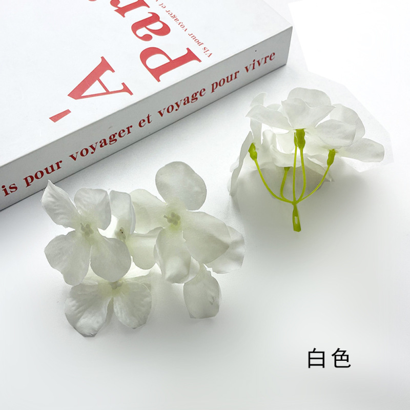 シミュレーション5フォークアジサイ串diyヘアピン頭飾りアクセサリー花球礼箱装飾造花撮影道具置物|undefined