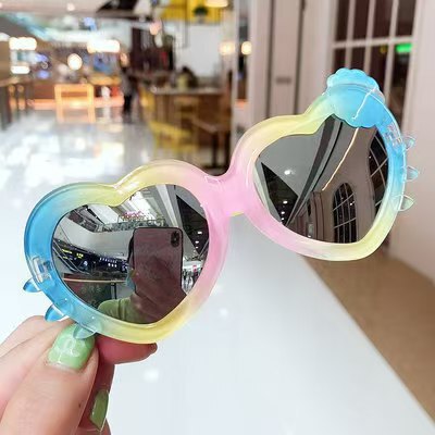 新款小熊太阳镜 儿童墨镜男女防晒遮阳眼镜 儿童可爱个性潮流眼镜|undefined