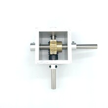 蜗轮蜗杆减速机小型变速箱90度直角换向齿轮箱 1比10 转角器1比20