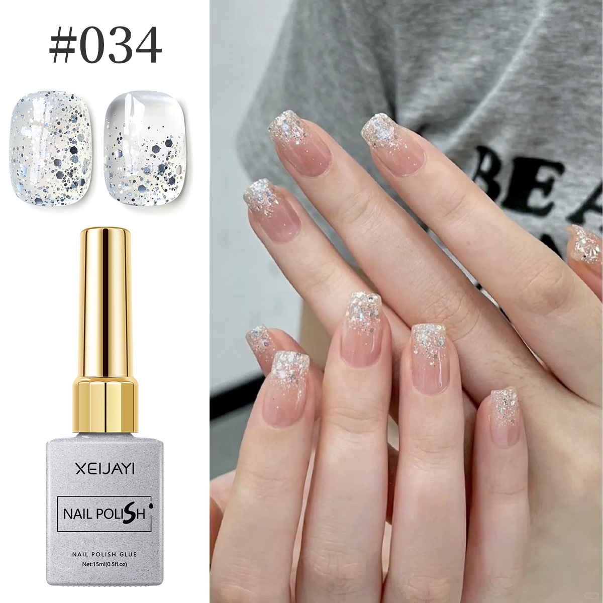 Serie clásica de pegamento de manica 2025 nuevo temperamento blanco puro negro puro para la manicura
