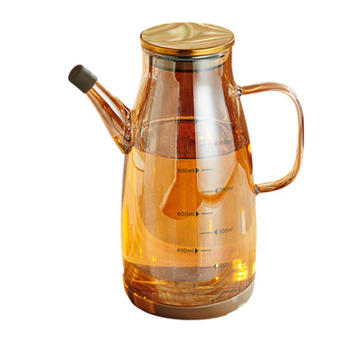 加厚高硼硅家用油壶大容量玻璃油瓶酱油瓶厨房酱油醋调料瓶罐