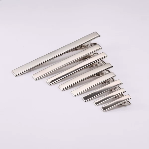 White Duckbill Hairpin DIY Base Hairpin Square Clip Handmade Base Hairpin Alligator Clip Metal Hairpin