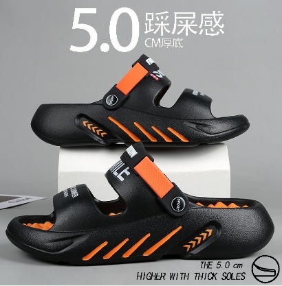 Zapatillas para hombres 48 tamaño de verano para usar zapatillas de playa de piso grueso al aire libre antideslizante dos zapatillas