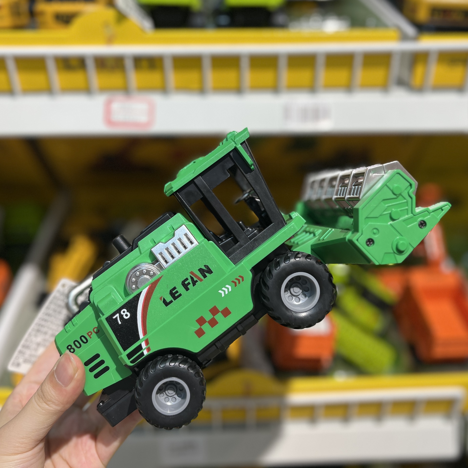 Gran granjero cosechadora de ingeniería tractor inercia coche de transporte infantil modelo de juguete coche niño rueda giratoria