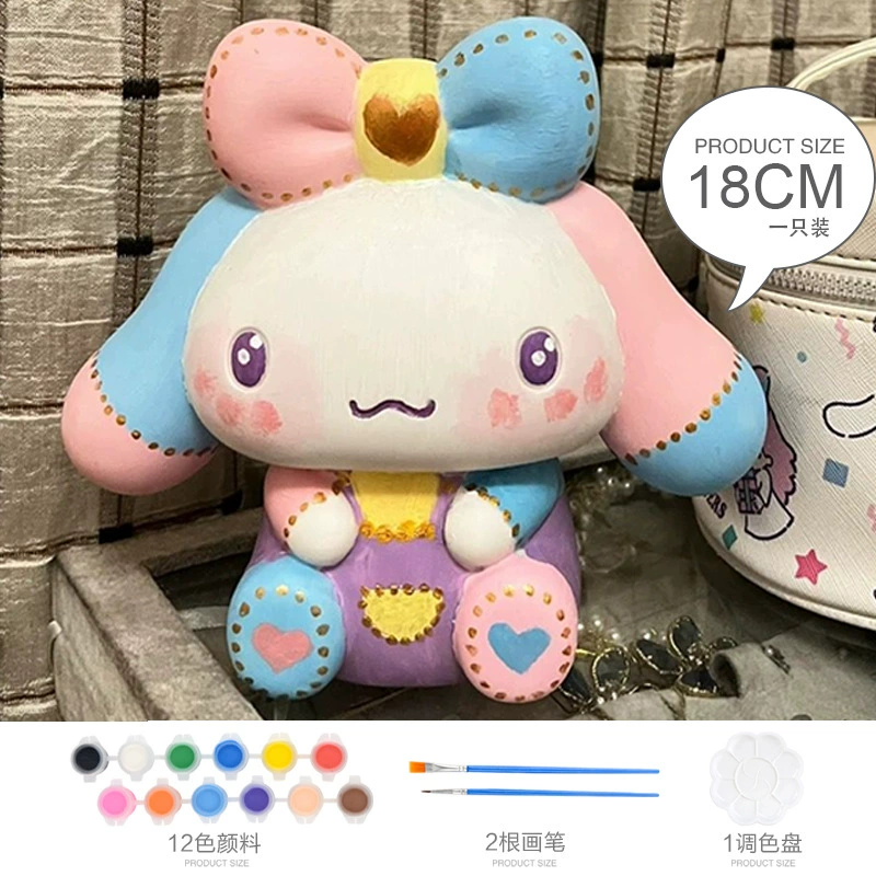 Кукла, раскраска, раскрашенная пластиковая игрушка, сделай сам, копилка