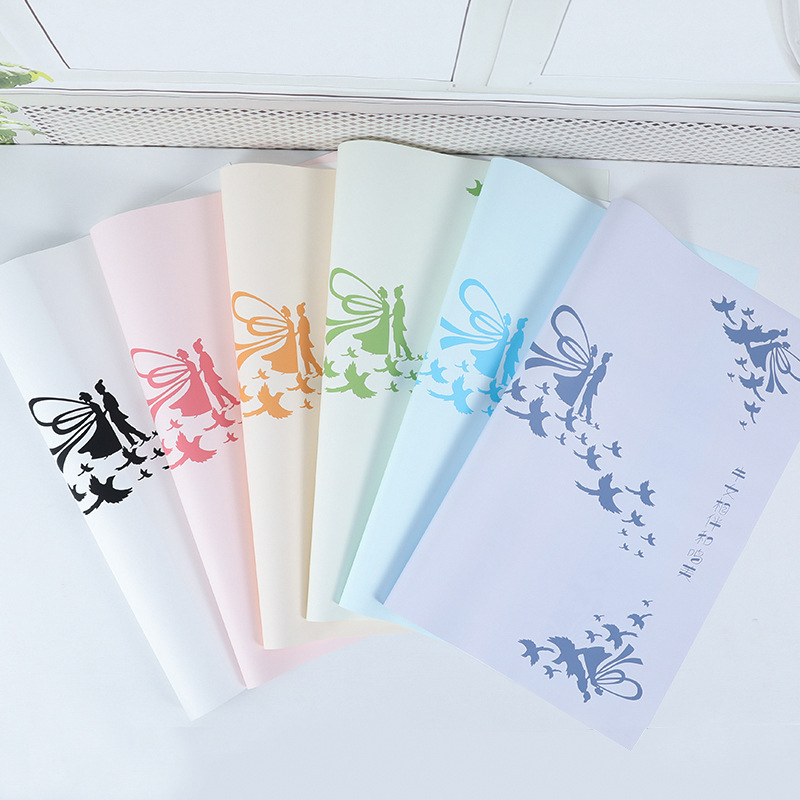 七夕情人节鲜花包装纸克里奥纸约会吧韩式新品花束包装纸礼品包装