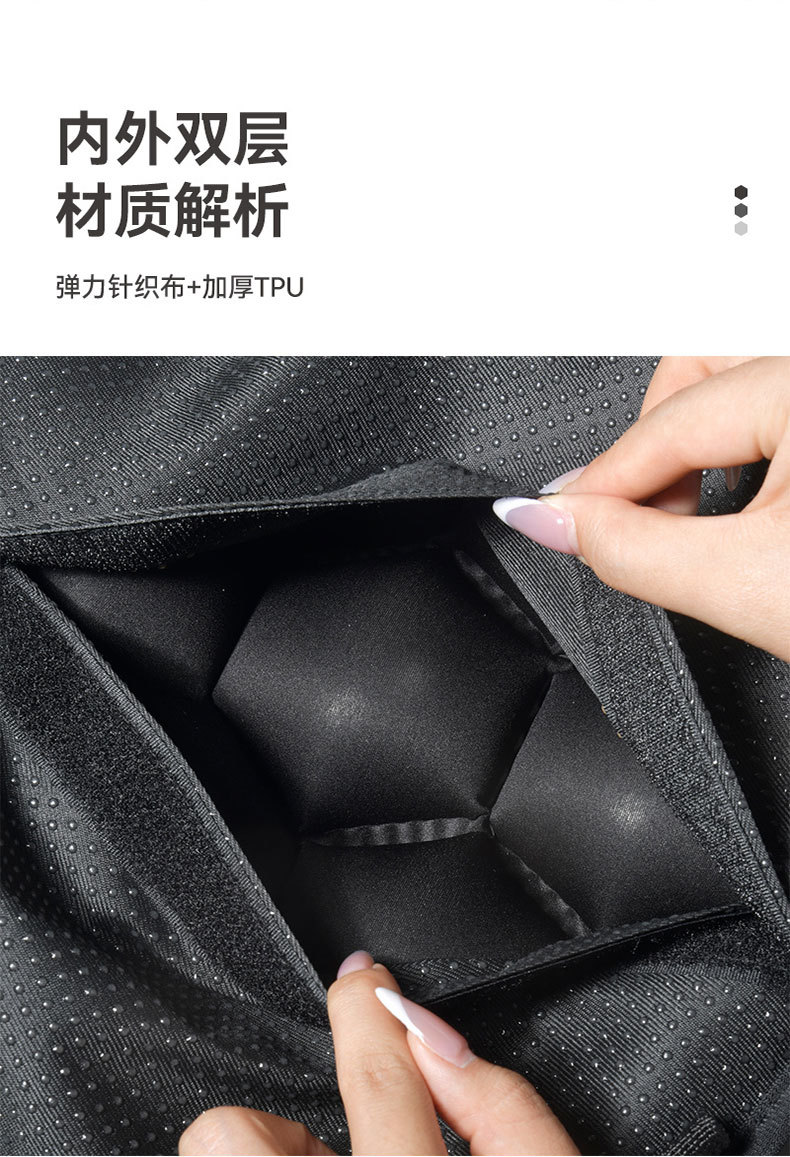 Motorcycle inflatable seat cushion, shock-absorbing and breathable, suitable for long-distance riding in summer, soft and comfortable, universal airbag seat cushion for electric vehicles