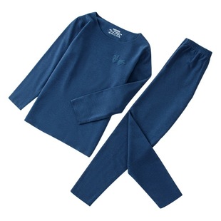 A generation of children's velvet seamless warm suit for small and medium-sized children Korean version of soft sanding men's and women's autumn clothes pants