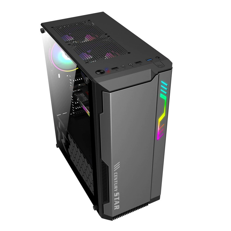 Суперзвезда 世纪之星 Star Ship Computer Ovemes USB3.0 боковая стеклянная игра ATX корпус водяное охлаждение главный кейс