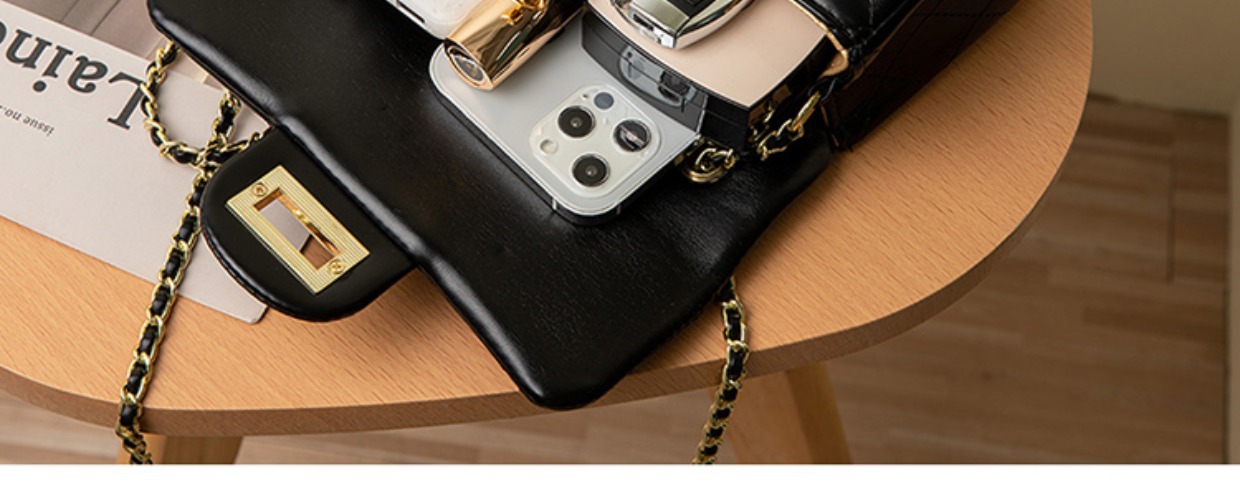 Sac Messenger 2023 été nouveau sac à chaîne en cuir diamant sac à bandoulière élégant et polyvalent sac pour femmes haut de gamme_voghion.com