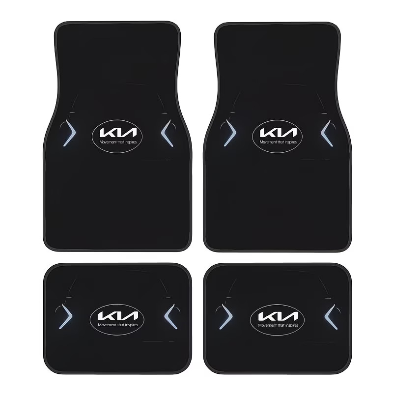 Cross-Border Temu New Hot-Selling American-Style Car Floor Mats, Dirt-Resistant, Wear-Resistant, Easy to Care For, Four-Piece Set, Label Included, Dropshipping Wholesale