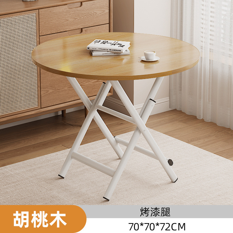 折りたたみ式食卓ポータブル屋外露店テーブル小戸型レンタルハウス簡易家庭用食事小さな円卓|undefined
