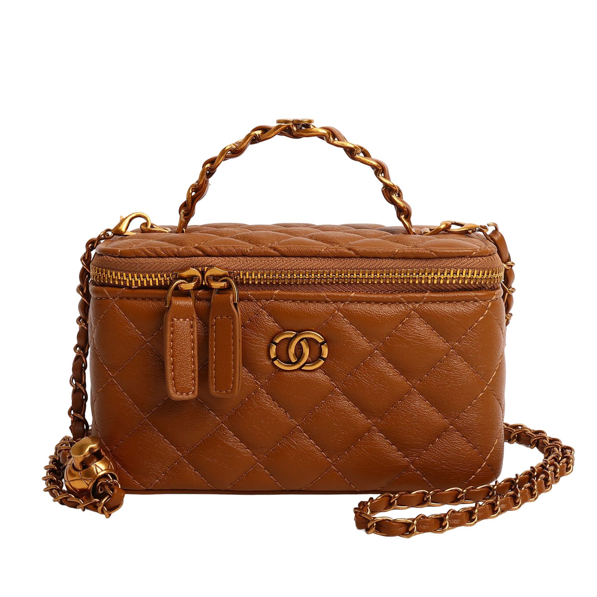 Bolsa de caja de viento de fragancia de diamante bordado de moda de comercio exterior de cadena universal bolso de mano de lujo ligero personalidad bolso de mano
