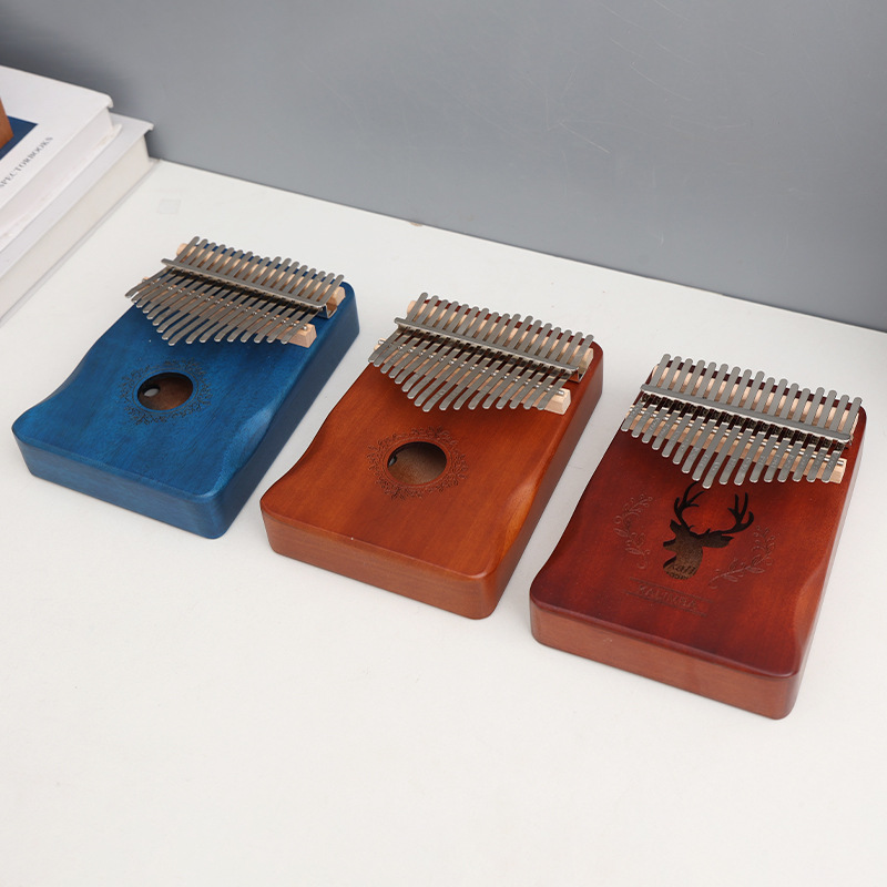Thumb piano kalimba 21 keys finger harp girls finger piano beginner starter 17 keys portable wooden