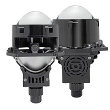 汽车LED大灯专注2.5无损双光透镜55W单灯杯H4 H7F led摩托车大灯