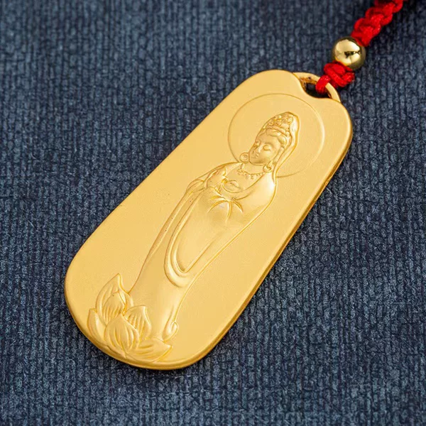 Genuine goods Vietnam sand gold pendant pendant lucky Guanyin pendant men's artificial gold long-time non-fading counter men's and women's