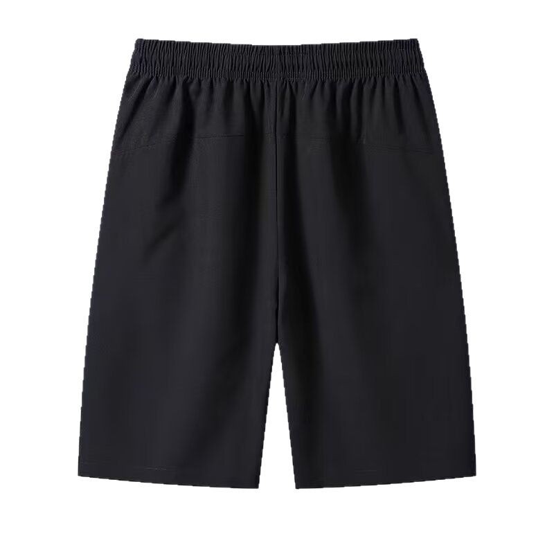 2025 verano nuevo estilo pantalones cortos deportivos con sensación de hielo pantalones de cinco puntos para hombres pantalones casuales delgados pantalones de secado rápido pantalones de playa de gran tamaño