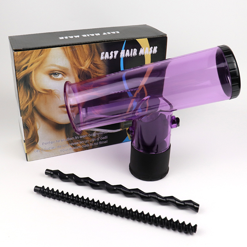 미용 도구 토네이도 불어 곱슬 헤어 드라이어 곱슬 머리 벨트로드 헤어 드라이어 후드 대용량 모양 가변 헤어 드라이어