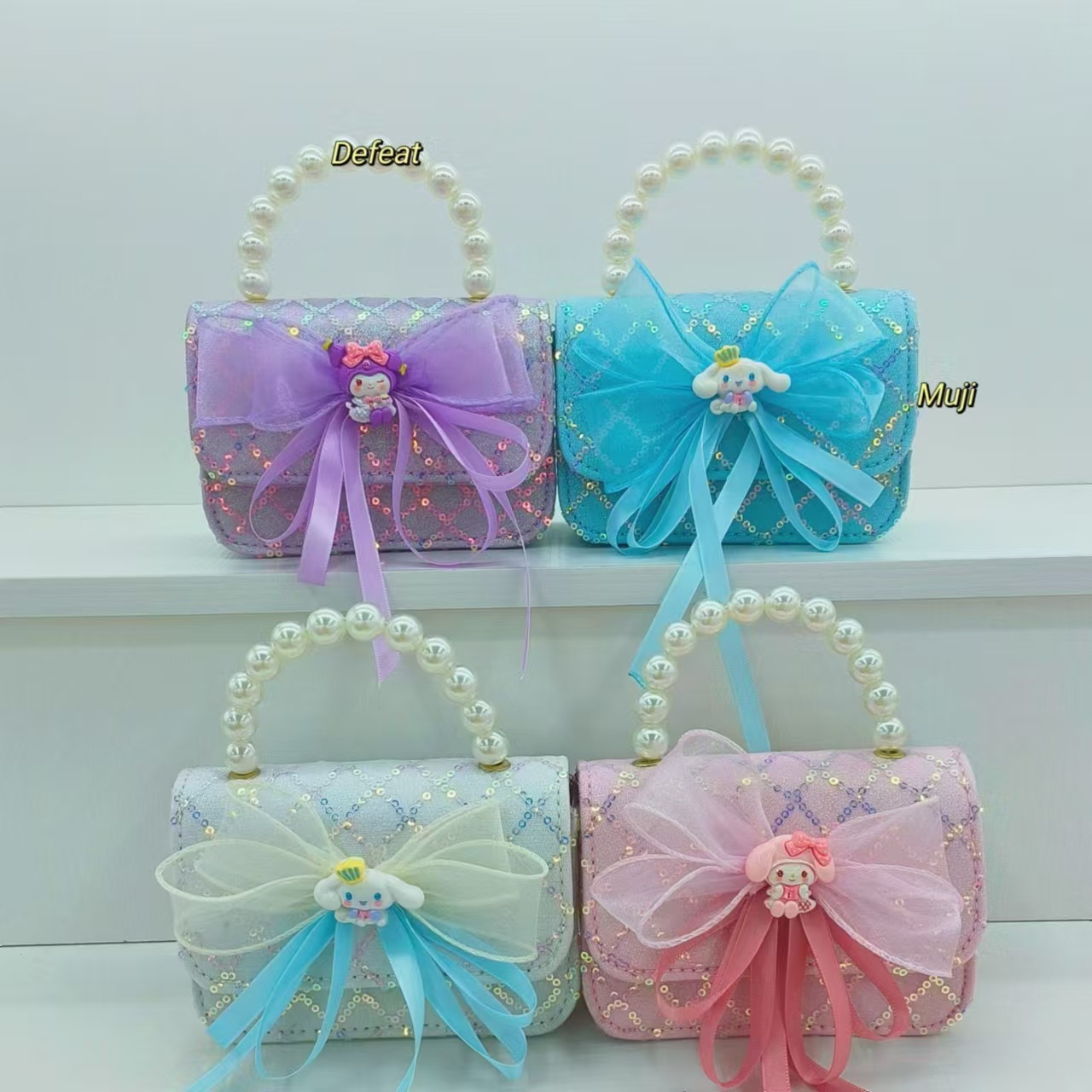 Bolso de perlas bolso de accesorios de cinturón Melody Kullomi bolso de princesa infantil bolso de Año Nuevo para niñas bolso pequeño