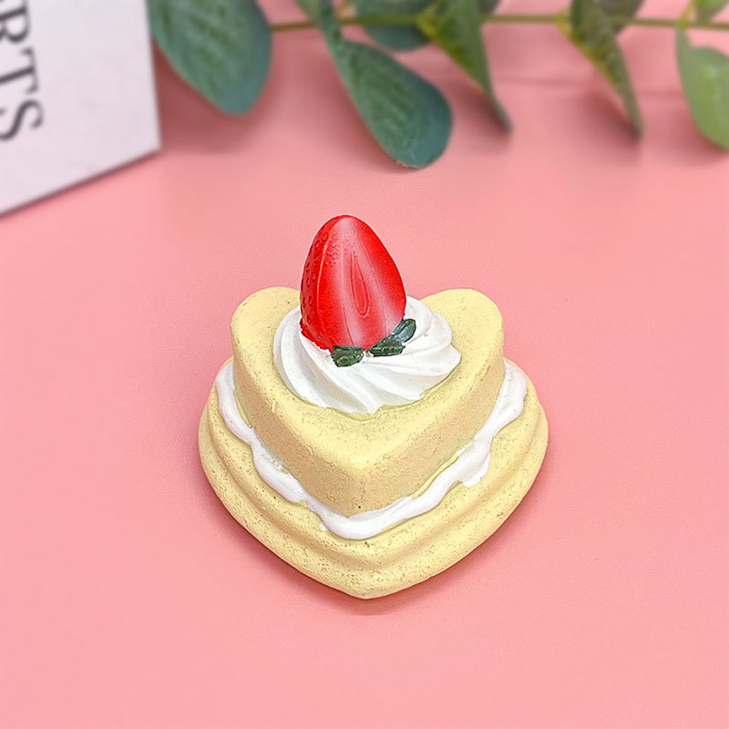 Creatividad de derechos de autor en línea gran tamaño de comida para jugar resina pegatinas de decoración para el hogar pegatinas de postre de pastel de simulación fábrica de stock